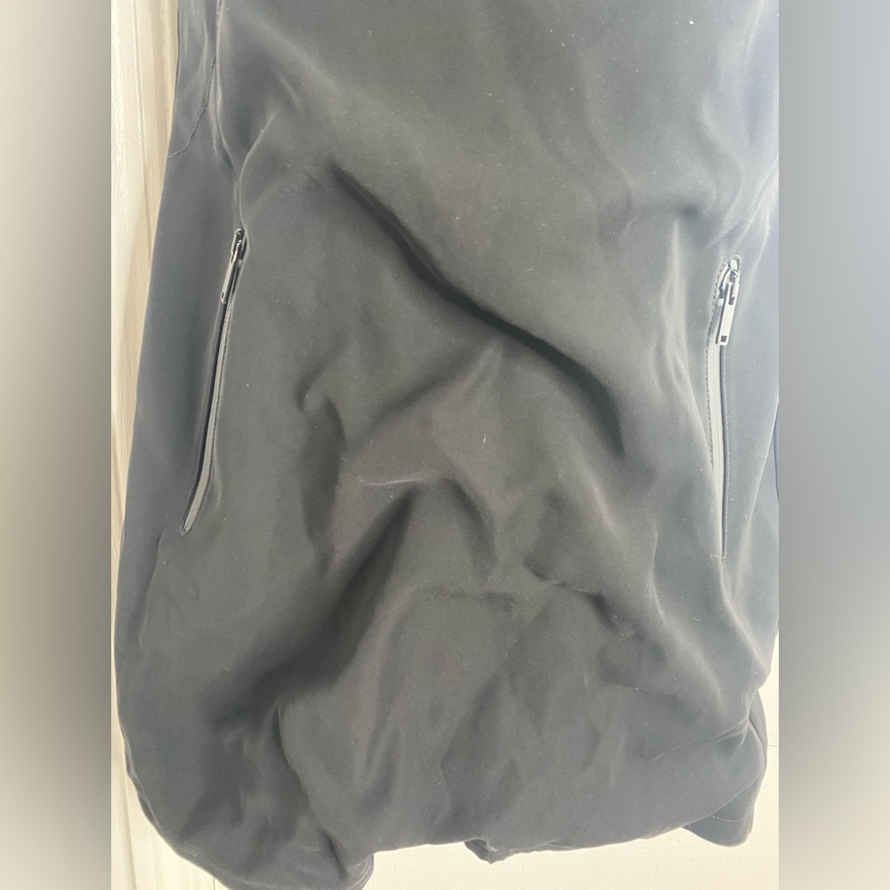 Louis Vuitton Uniform Designer Black Mini Dress w Zipper Pockets - Picture 5 of 8